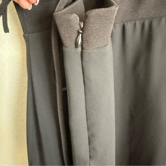 Express Black Chiffon Corset Maxi Dress Sz Small Whimsical Romantic Elegance - Picture 9 of 14